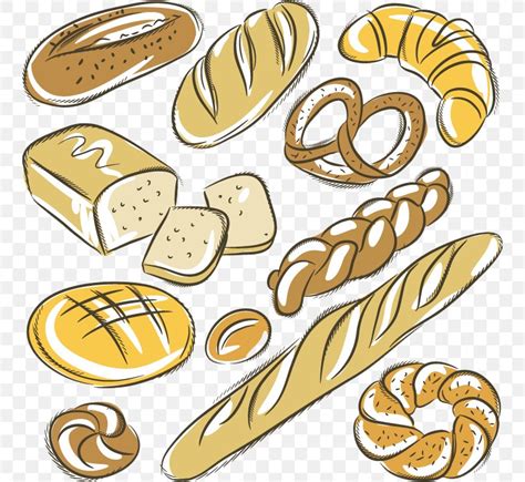 Bakery Baguette Croissant Rye Bread Drawing, PNG, 750x754px, Bakery, Baguette, Bread, Cake ...