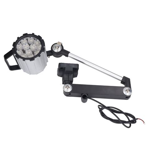 LED Waterproof Machine Work Light Foldable Adjustable Long Arm for Lathe CNC 12W 24V - Walmart.com