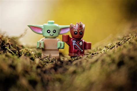 LEGO Baby Yoda And Baby Groot Photograph by Matt McDonald - Pixels