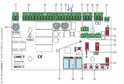 CAME ZBX7 Control Board Owner's Manual Manualzz, 53% OFF