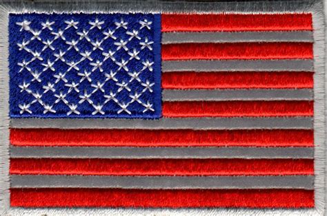 Reflective American Flag Patch