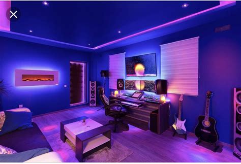 Conner’s bedroom | Music studio room, Gaming room setup, Game room