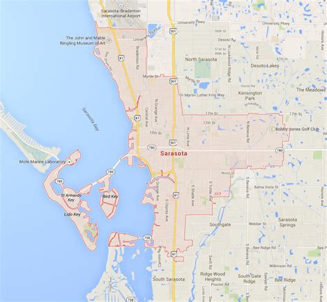 Map Of Sarasota Florida Area - Printable Maps