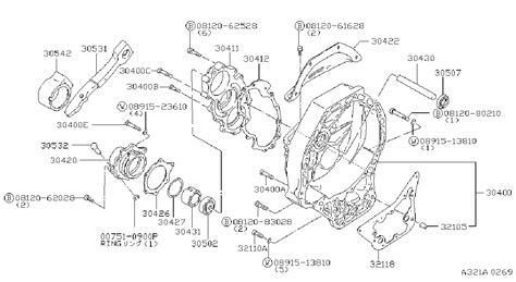 Datsun 310 Bolt HEXAGON (Fixing - 32136-M3004 - Genuine Datsun Part