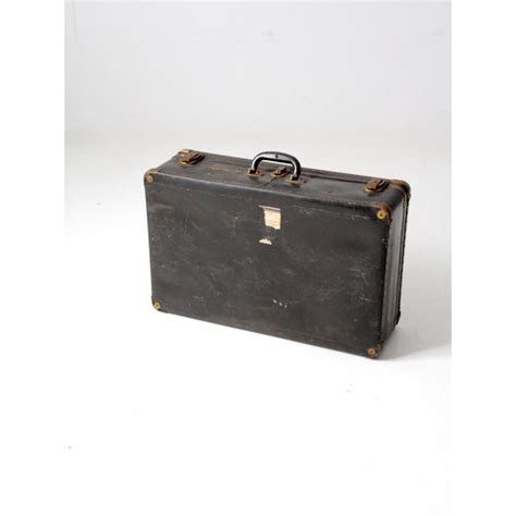 Vintage Black Suitcase | Chairish