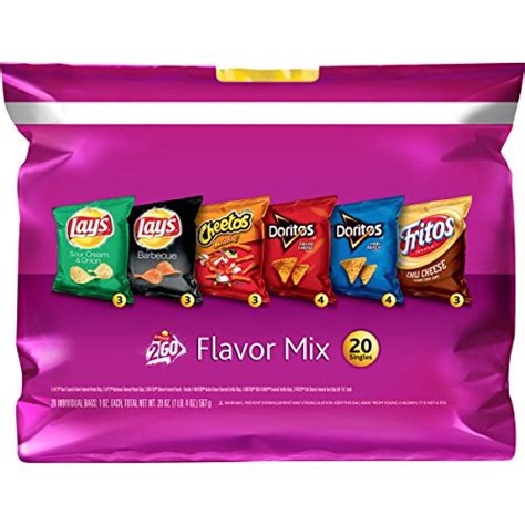 Frito-Lay Flavor Mix Purple Variety Pack, 20 Count Variety pack of ...