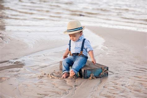 One Year Old Baby Boy At The Beach Stock Photo By ©katrinaelena 115898956 | lupon.gov.ph