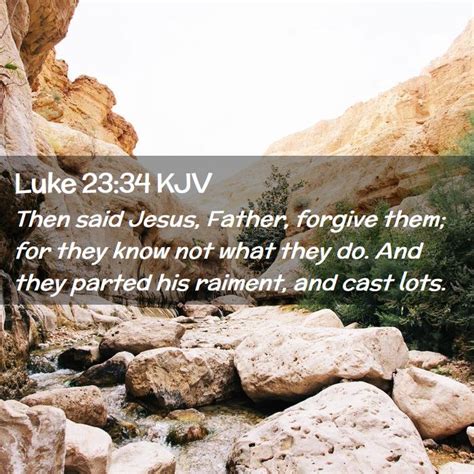 Luke 23:34 KJV Bible Verse Images