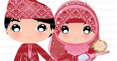 Gambar Kartun Hijab Pernikahan - Galeri Kartun