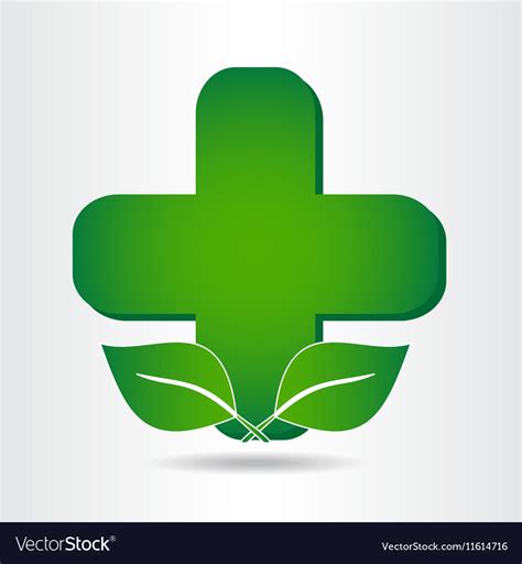 Green pharmacy 003 Royalty Free Vector Image - VectorStock