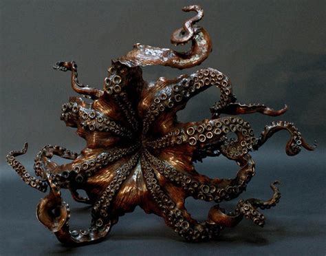 Octopus sculpture and table by bronze4u on DeviantArt