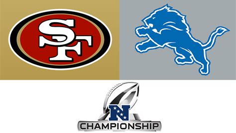 SAN FRANCISCO 49ERS vs DETROIT LIONS - 2023 Season NFC Championship ...