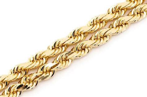 Icebox - 4MM Rope 14k Solid Gold Chain