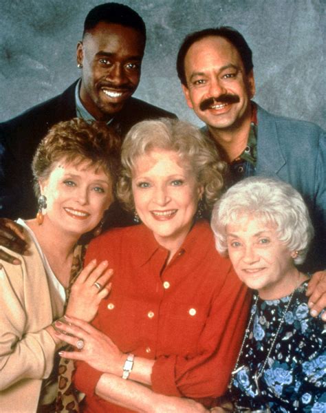 Cast of ‘The Golden Palace’ Rue McClanahan, Betty White, Estelle Getty, Don Cheadle, and Cheech ...