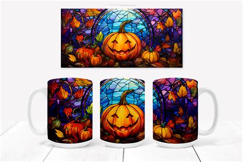 Halloween Pumpkin Mug Sublimation Graphic by Svetlanakrasdesign ...