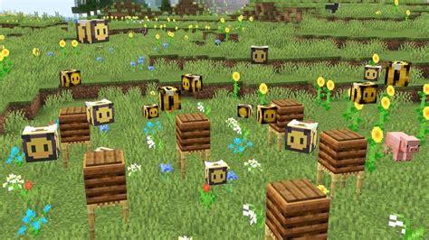 Apiary in minecraft 1.14 ( bee garden ... Garden Minecraft, Minecraft 1, Palet Projects, Bee ...