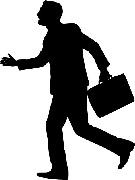 Download Silhouette Businessman PNG Image for Free