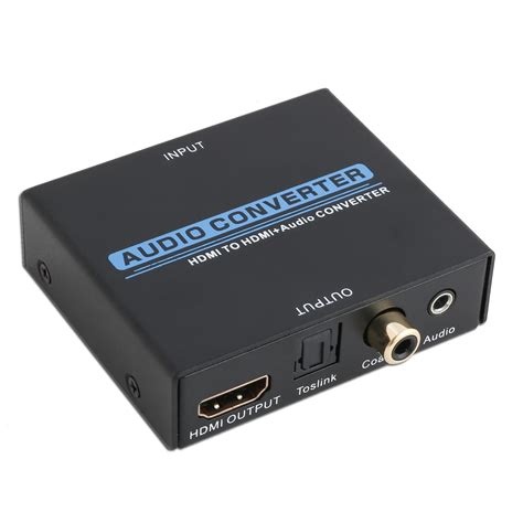 HDMI to HDMI+Audio Converter, Output Audio Connectors (SPDIF, Coaxial, 3.5mm Jack), Input ...