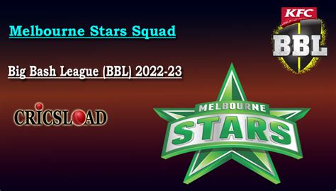 Melbourne Stars Squad, Players List for Big Bash League (BBL) 2022-23