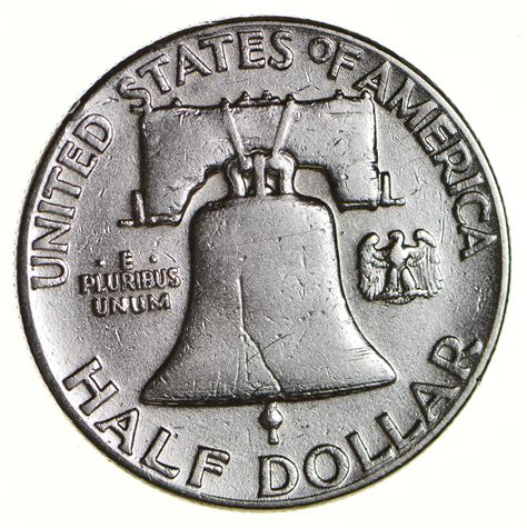 Higher Grade - 1949 - RARE Franklin Half Dollar 90% SIlver Coin ...