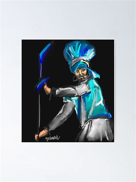 "Bhangra Dancer 1" Poster for Sale by Sukhpalgrewal | Redbubble