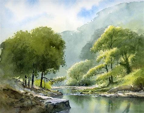 Beautiful scene by artist David Bellamy. http://www.davidbellamy.co.uk/mid-wales-painting-c ...