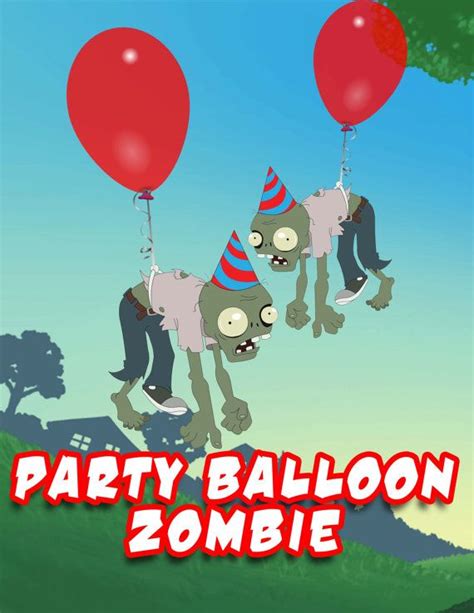 Zombie Party Balloon Character Ballon Decoration Kids - Etsy | Plants vs zombies birthday party ...