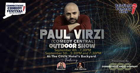 Paul Virzi (Comedy Central) - Outdoor Show - Fairfield Comedy Club, Fairfield, CT