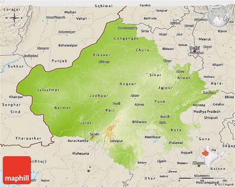 Physical Map Of Rajasthan – Verjaardag Vrouw 2020