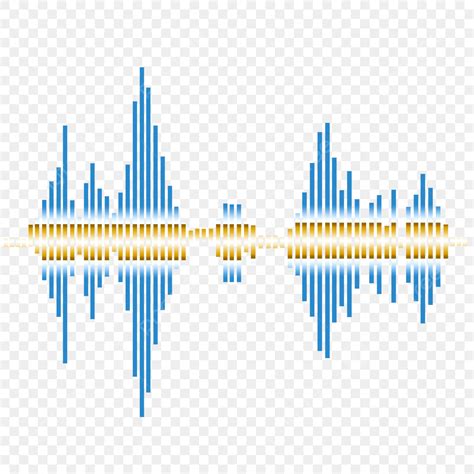 Sound Wave PNG Image, Line Sound Wave Sound Effect Equalizer Blue Gold Gradient, Line, Sound ...