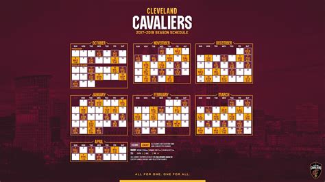 Cleveland Cavaliers Schedule | QueryUniversal