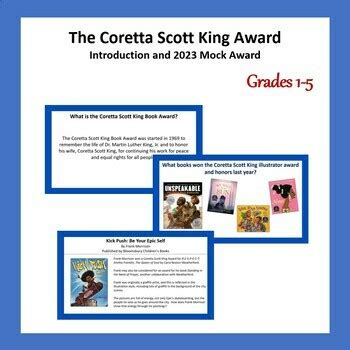 Coretta Scott King Award: Mock Awards 2023 by A Kids' Book a Day