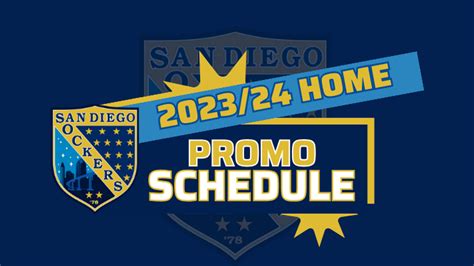 News: Sockers Announce 2023/24 Promotional Schedule - San Diego Sockers