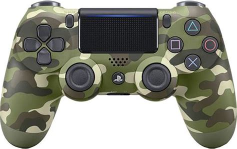 PlayStation 4 Dualshock 4 Wireless V2 Controller (Green Camouflage ...