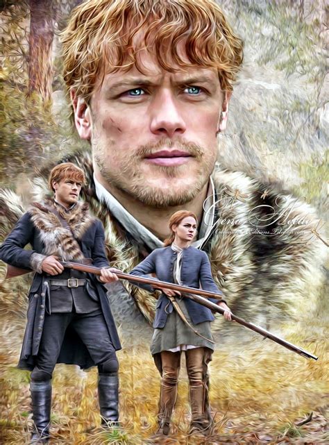 Jamie and Brianna 💕 #Outlander #TheBirdsandTheBees #4x8 🦅🐝 @samheughan ...