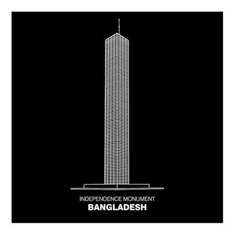 Premium Vector | Independence monument of bangladesh