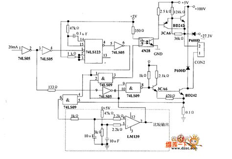 High-low voltage drive circuit diagram of stepping motor control system ...