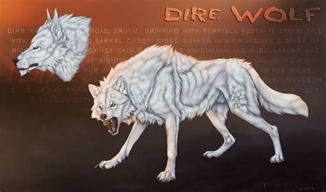 Dire Wolf by TheSodaSmuggler on DeviantArt | Dire wolf, Character art, Animal companions