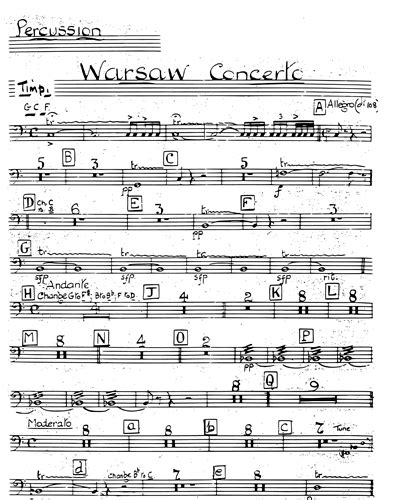 Warsaw Concerto Sheet Music by Richard Addinsell | nkoda