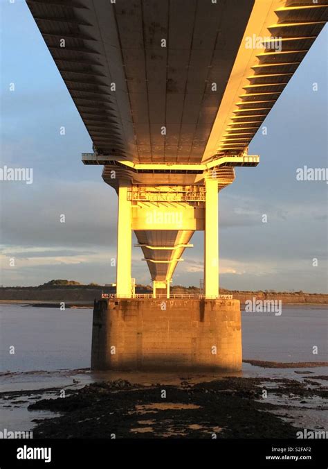 Underneath the M48 bridge Stock Photo - Alamy