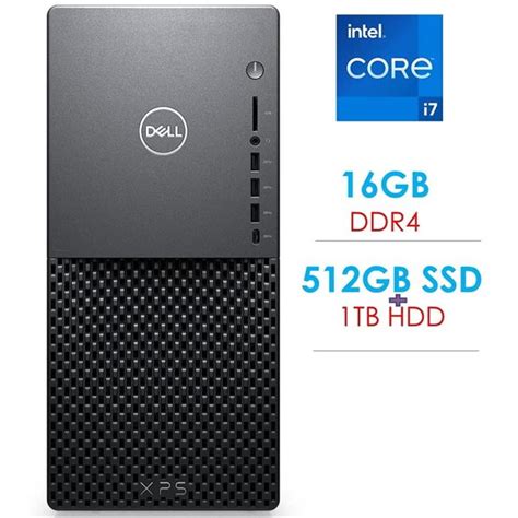 Dell XPS 8940 Tower Desktop PC, Octa-core 10th Gen Intel i7-10700 2 ...