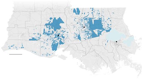 Mapping the Extent of Louisiana’s Floods - The New York Times