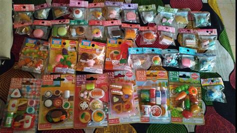 This is my all iwako collection 😄 I've been collecting food erasers ...