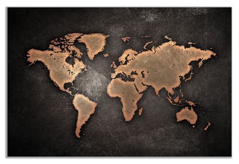 Dark World Map Wallpaper