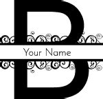 Letter B Monogram | Customize Online | Instant Download
