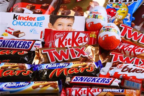 Variety of Popular Brands of Confectionery Products Editorial Image ...