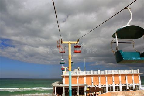 Daytona beach boardwalk stock image. Image of calm, atlantic - 15104207