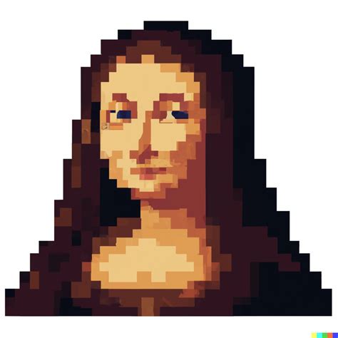 Mona Lisa in pixel art style | DALL·E 2 | OpenArt