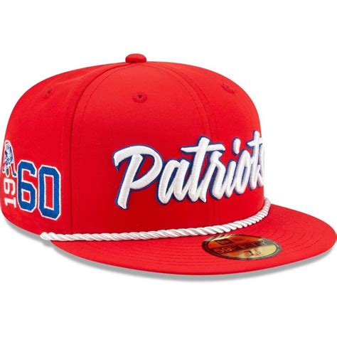 Men's New Era Red New England Patriots 2019 NFL Sideline Home Official ...