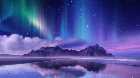 Aurora Borealis Near Sea Wallpaper, HD Nature 4K Wallpapers, Images and Background - Wallpapers Den